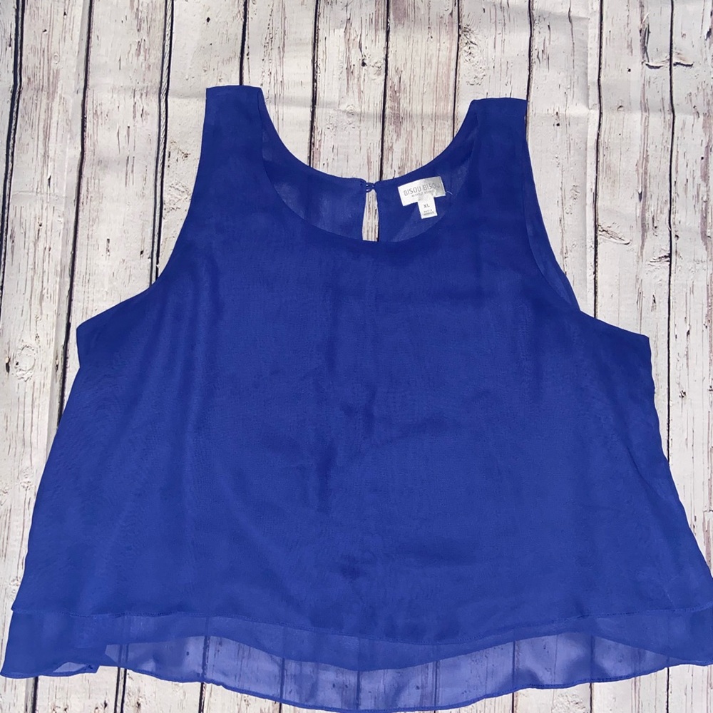 Bisou Bisou Royal Blue Tank Top